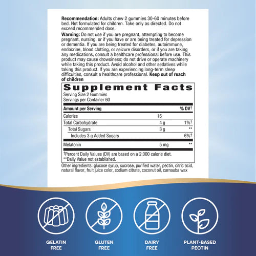 Nature's Way Melatonin Gummy 120 Gummies