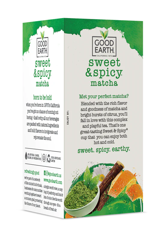 GOOD EARTH TEAS Matcha Maker Green Tea 18 BAG