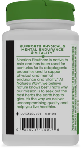 Nature's Way Eleuthero Root, Siberian 100 Vgn Cp