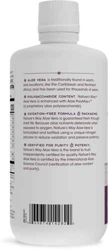 Nature's Way Aloe Vera Inner Leaf Gel & Juice (Wild Berry Flavor) 1 Ltr Lq