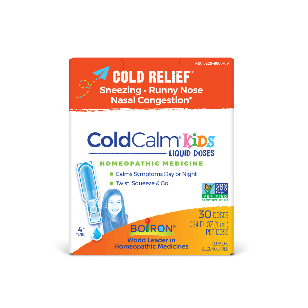 Dosis líquidas para niños Cold Calm de Boiron