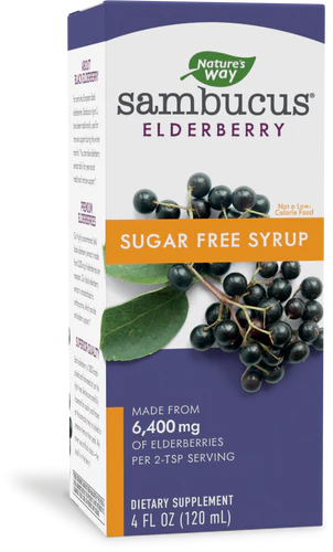 Nature's Way Sambucus Sugar-Free Syrup 4 Fl Oz