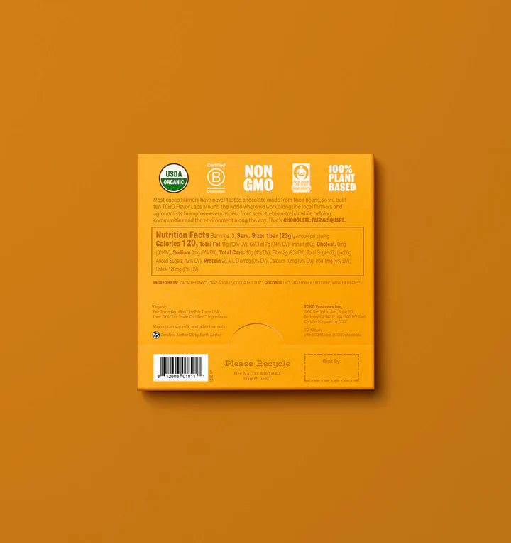 TCHO CHOCOLATE Holy Fudge Singles .83 OZ