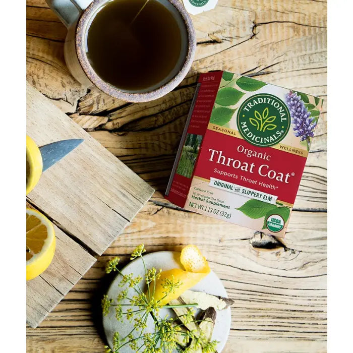TRADITIONAL MEDICINALS TEAS Throat Coat Tea 16 BAG