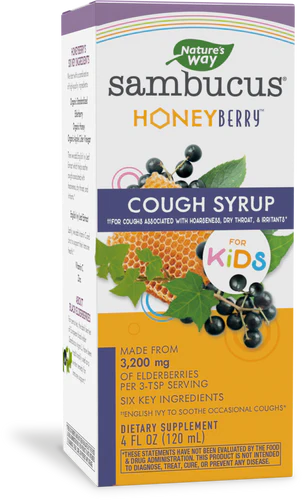 Nature's Way Sambucus® Kids HoneyBerry™ Cough Syrup 4 Fl Oz