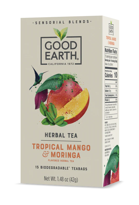 GOOD EARTH TEAS Sensorials Moringa Mango 15 BAG