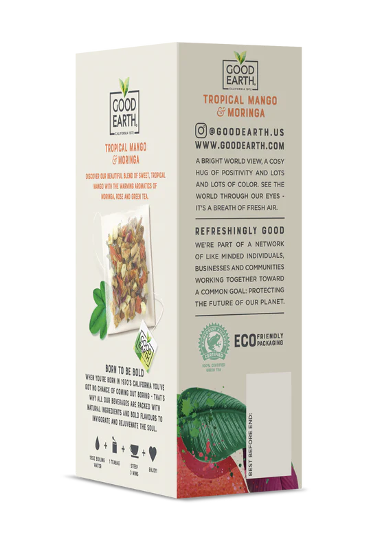 GOOD EARTH TEAS Sensorials Moringa Mango 15 BAG