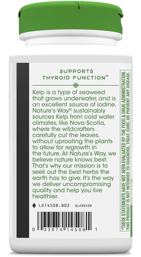 Nature's Way Kelp Whole Thallus 180 Vgn Cp