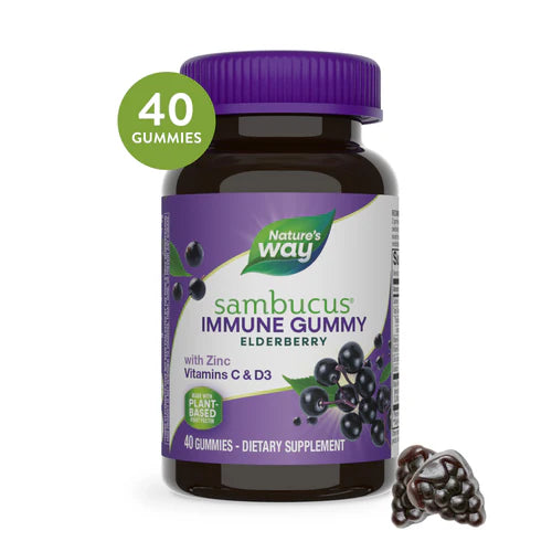Nature's Way Sambucus Gummies Immune Support 40 Gummies
