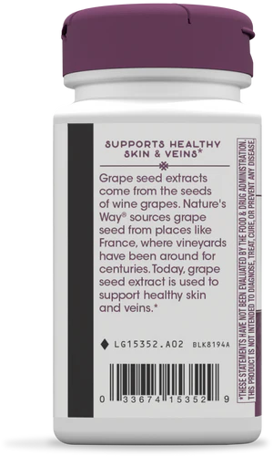 Nature's Way Grape Seed Premium Extract 60 VgnCp