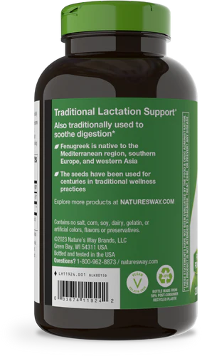 Nature's Way Fenugreek Seed 320 Vgn Cp