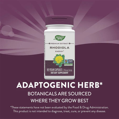 Nature's Way Rhodiola Premium Extract 60 Vgn Cp