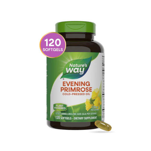 Nature's Way Evening Primrose Cold Pressed Oil 1300 mg, EfaGold® 120 Sg