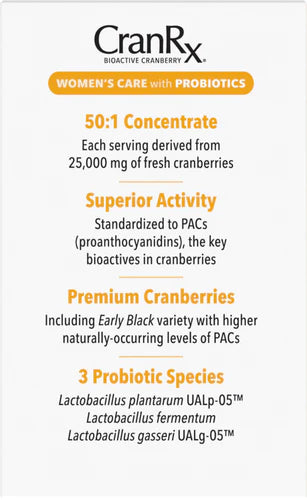 Nature's Way CranRx® Women's Care with Probiotics 60 Veg Cp