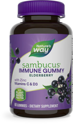Nature's Way Sambucus Gummies Immune Support 60 Gummies