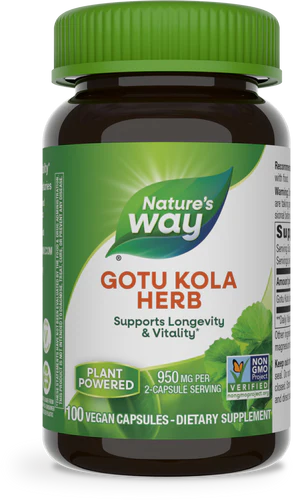 Nature's Way Gotu Kola Herb 100 Vgn Cp