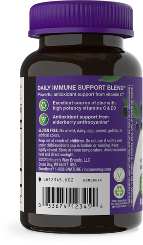 Nature's Way Sambucus Gummies Immune Support 40 Gummies