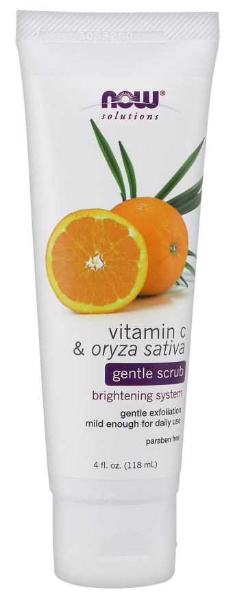Now VIT C & ORYZA SATIVA SCRUB 4 OZ