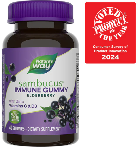 Nature's Way Sambucus Gummies Immune Support 40 Gummies