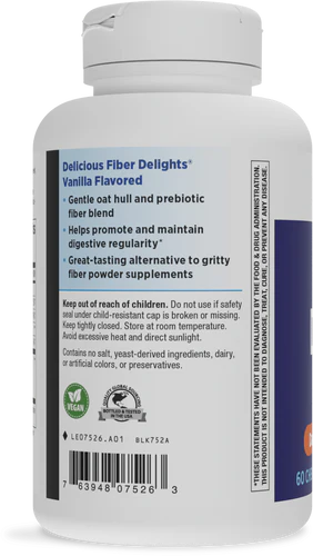 Nature's Way Fiber Delights® Vanilla Flavor 60 Chw Tb