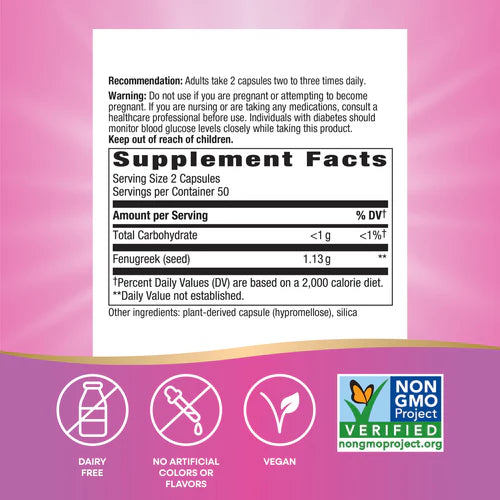 Nature's Way Fenugreek Seed 100 Vgn Cp