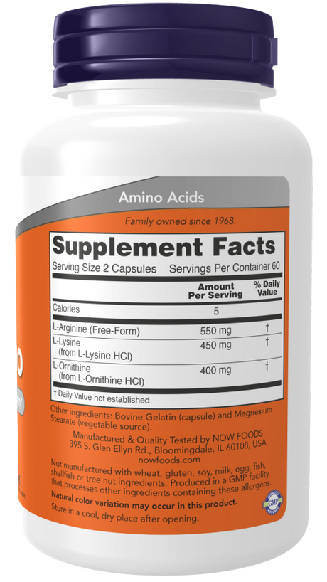 Now TRI-AMINO 120 VCAPS