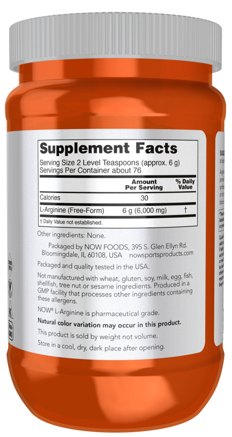 Now ARGININE POWDER PURE 1 KG