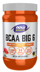 Now BCAA BIG 6 POWDER - WATERMELON FLAVOR  600 G