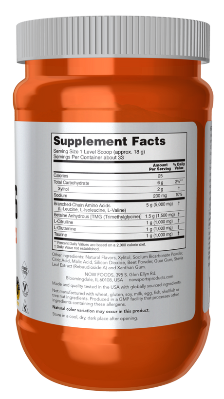 Now BCAA BIG 6 POWDER - WATERMELON FLAVOR  600 G