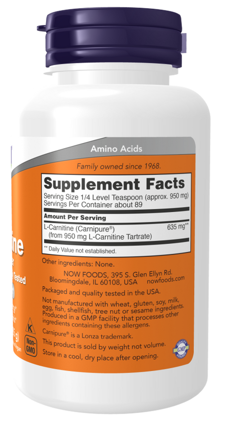 Now L-CARNITINE POWDER  3 OZ
