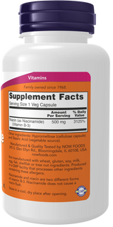 Now NIACINAMIDE 500mg  100 VCAPS
