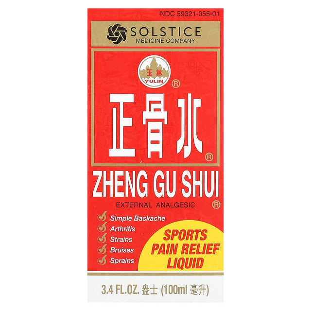 SOLSTICE MEDICINE COMPANY ZHENG GU SHUI  3.4OZ