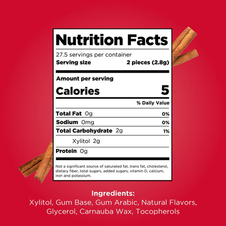 PUR GUM Cinnamon 9 Pieces