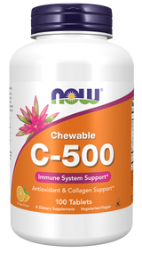 Now C-500 CHEW ORANGE  100 TABS