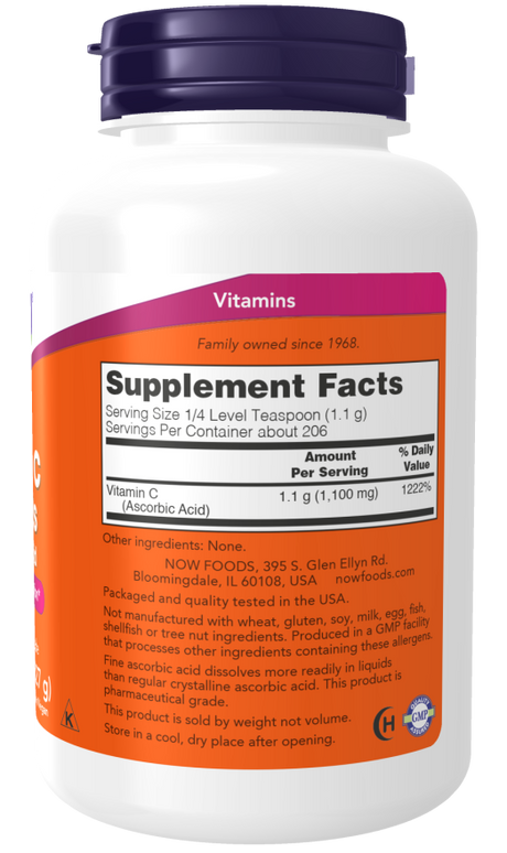 Now VITAMIN C POWDER  8 OZ