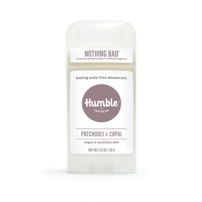 DESODORANTE HUMBLE BRANDS VEGANO PARA PIEL SENSIBLE PACHULÍ Y COPAL 2.5OZ