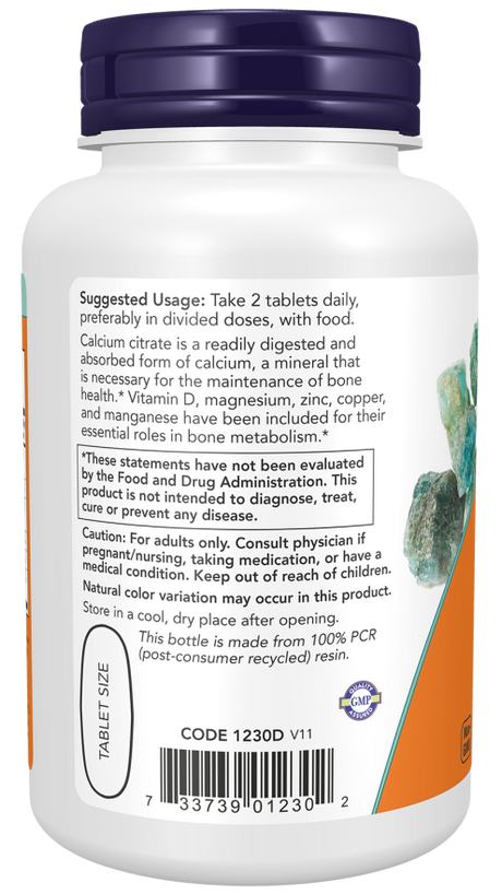 Now CALCIUM CITRATE W/MIN  100 TABS