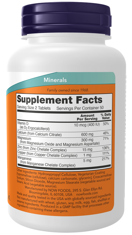 Now CALCIUM CITRATE W/MIN  250 TABS