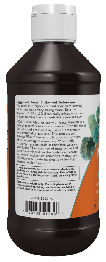Now LIQUID MAGNESIUM/TRACE MINS 8 OZ