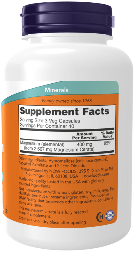 Now MAGNESIUM CITRATE CAPS  120 VCAPS