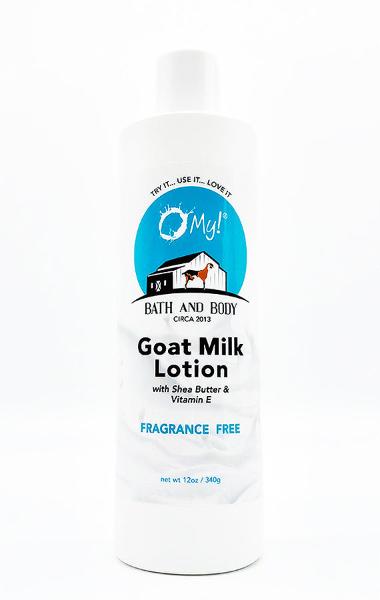 O MY! BATH AND BODY GOAT MILK LOTION FRAGRANCE FREE 12OZ