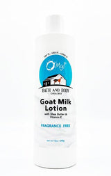 O MY! BATH AND BODY GOAT MILK LOTION FRAGRANCE FREE 12OZ