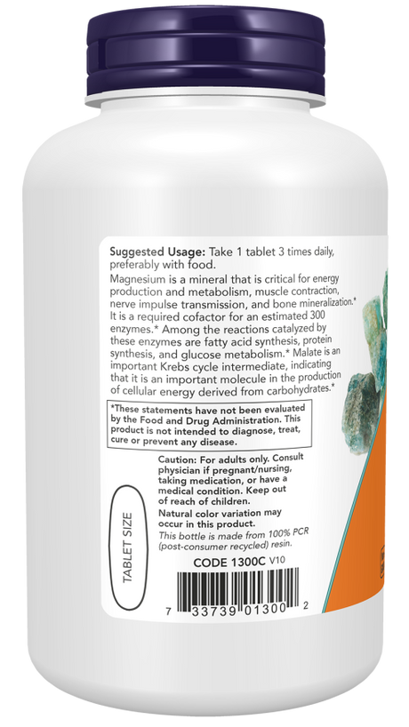 Now MAGNESIUM MALATE 1000mg  180 TABS