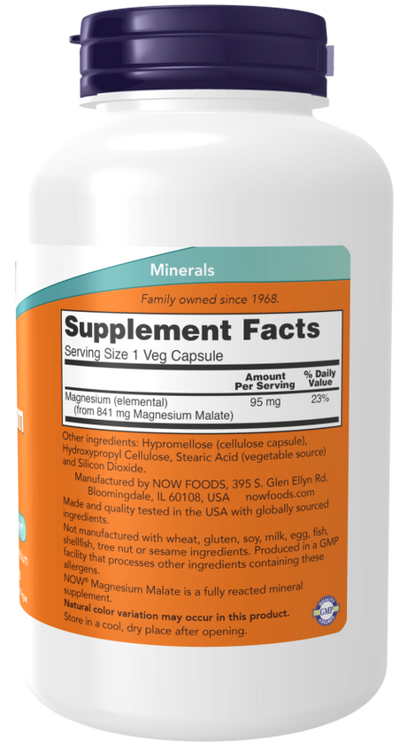 Now MAGNESIUM MALATE CAPS  180 VCAPS