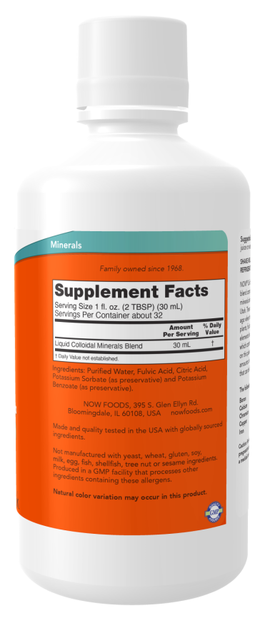 Now COLLOIDAL MINERALS ORIGINAL  32 OZ