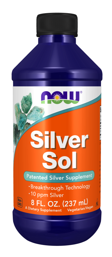 Now SILVER SOL 10 PPM LIQUID 8 FL. OZ. – Williams Natural Foods