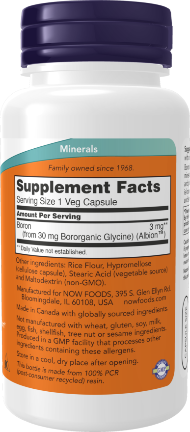Now BORON 3mg  100 VCAPS