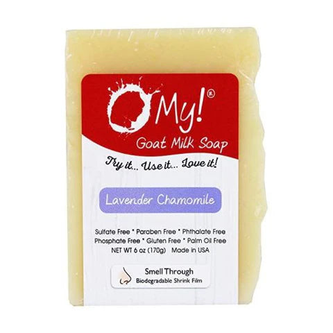 O MY! BATH AND BODYGOAT MILK SOAP BAR LAVENDER CHAMOMILE 6OZ