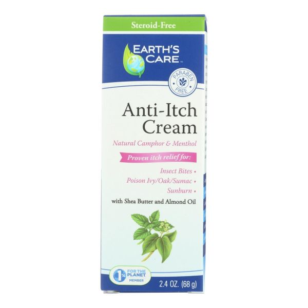 EARTH'S CARE ANTI-ITCH CREAM 2.4OZ