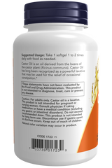 Now CASTOR OIL 650MG  120 SGELS